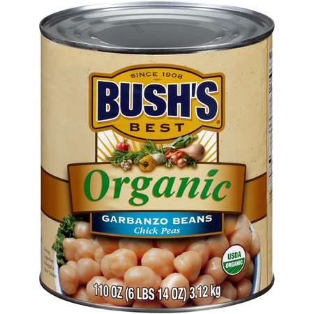 BUSHS BEST Bush's Best 100% Organic Garbanzo Beans #10 Can, PK6 01707